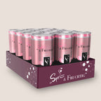 Sprizz & Fruchtig Secco Rose Dosen der WZG in einer Verkaufsbox.