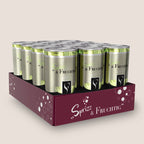 Sprizz & Fruchtig Secco weiss Dosen der WZG in einer Verkaufsbox.