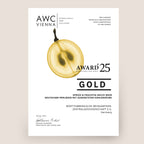 AWC Vienna Gold-Auszeichnung 2025 für ein Sprizz & Fruchtig Secco weiß der WZG.