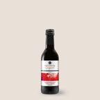 Württemberger Original Lemberger mit Trollinger Rotwein von WZG in der Kleinflasche vor hellem Hintergrund.