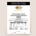 Berliner Wine Trophy Urkunde für Württemberger Original Schwarzriesling der WZG aus Württemberg.