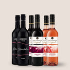 Auswahl dunkler Rotweine und Roséweine aus der Linie Württemberg liebt Wein der WZG.