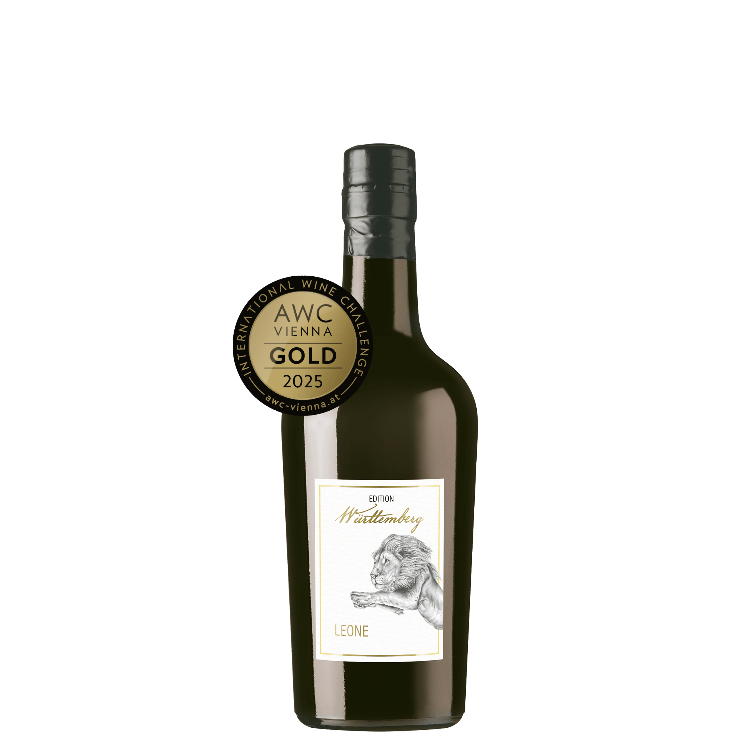 Dessertweinflasche Leone der Serie Edition Württemberg mit AWC Goldauszeichnung im WZG Weinshop