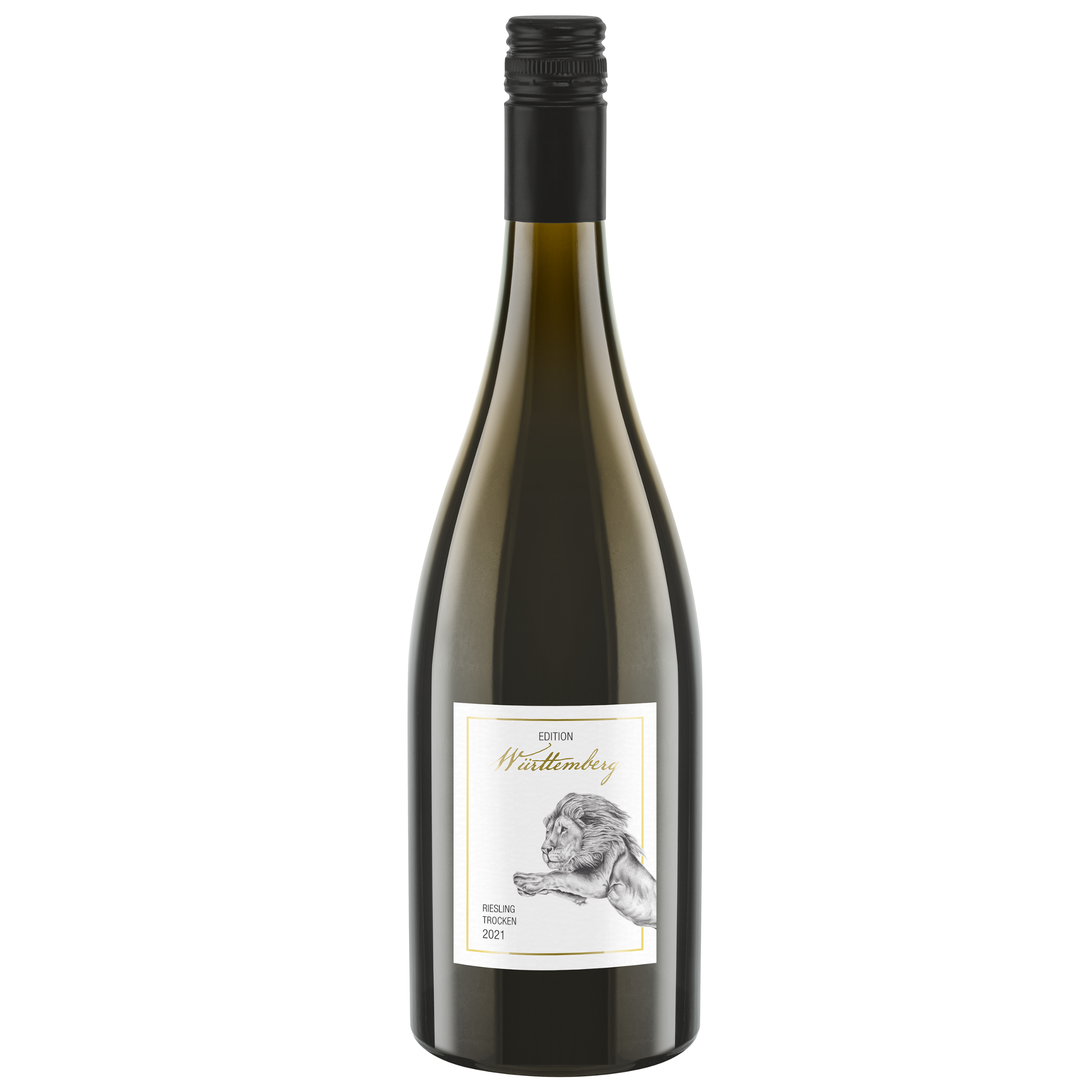Weißweinflasche der Sorte Riesling aus dem WZG Weinshop