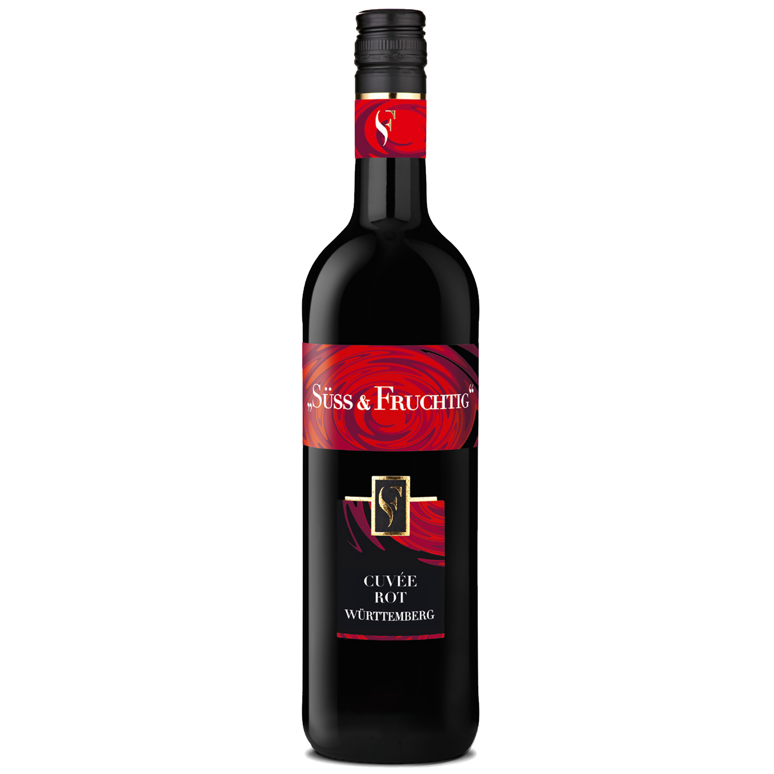 Rotweinflasche der Sorte Cuvée aus dem WZG Weinshop